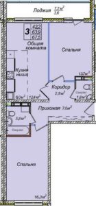 Планировки квартир в ЖК Венеция в Новосибирске
