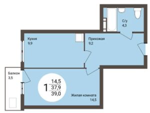 Планировки квартир в ЖК На Коротаева в Новосибирске