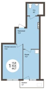 Планировки квартир в ЖК На Коротаева в Новосибирске