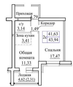 Планировки квартир в ЖК Фламинго в Новосибирске