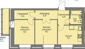 Планировки квартир в ЖК Эскимо в Новосибирске