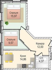 Планировки квартир в ЖК КРЫМSKY в Новосибирске