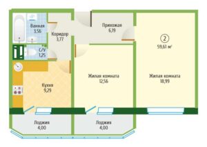 Планировки квартир в ЖК Тихвинский в Новосибирске