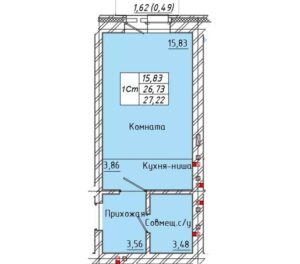 Планировки квартир в ЖК Вознесенский в Новосибирске