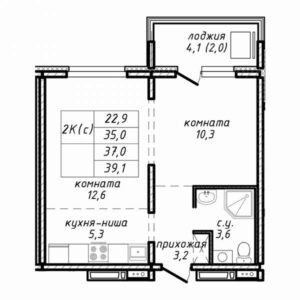 Планировки квартир в ЖК Азимут в Новосибирске
