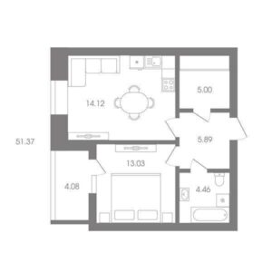 Планировки квартир в ЖК ALMOND на Чаплыгина
