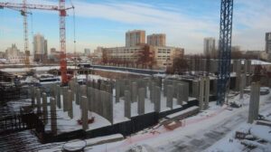 Ноябрь 2021 - ЖК Огни Сибири в Новосибирске - Ход строительства