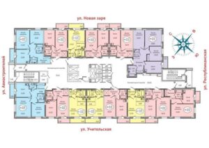 Планировки квартир в ЖК на Авиастроителей