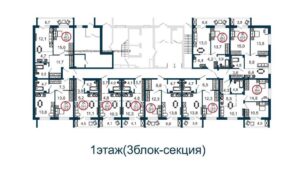 Планировки квартир в ЖК Семейный квартал в Новосибирске