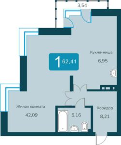 Планировки квартир в ЖК Марсель 2 в Новосибирске