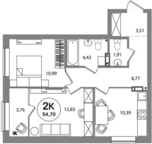 Планировки квартир в Доме 3 в ЖК Геометрия На Выборной