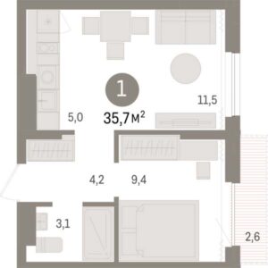 Планировки квартир в Доме 2 в ЖК Авиатор в Новосибирске