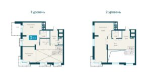Планировки квартир в доме 2 в ЖК Марсель 2 в Новосибирске