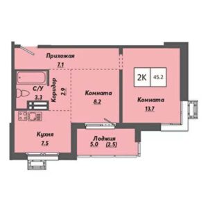 Планировки квартир в ЖК Ежевика в Новосибирске