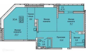 Планировки квартир в ЖК Грандо GRANDO в Новосибирске