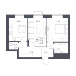 Планировки квартир в Доме 6 в ЖК Основатели в Новосибирске