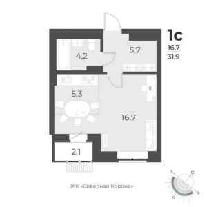 Планировки квартир в доме 5 в ЖК Дежнёв в Новосибирске