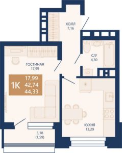 Планировки квартир Дом 2 в ЖК Легендарный-Северный в Новосибирске