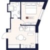 1-комнатная квартира 31,8 м² в ЖК «Apartville на Кошурникова»