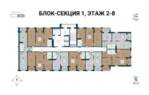Планировки квартир - Дом 5 Нептун в ЖК Галактика в Новосибирске