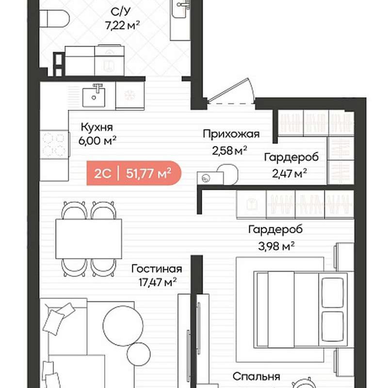 Планировки квартир в Доме 3 ЖК Balance в Новосибирске