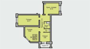 Салаирская 9 - Планировка трехкомнатной квартиры (и больше) в ЖК Поэзия в Бердске