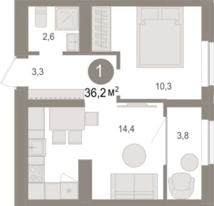 Планировки квартир в доме 4 ЖК Пшеница в Новосибирске