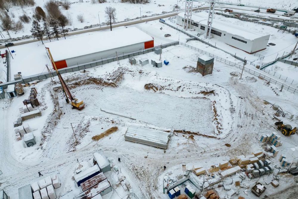 Началась подготовка строительной площадки 7го дома в ЖК Основатели в Новосибирске