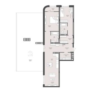 Дом 2 | Секции 1-3; 8 - Планировка трехкомнатной квартиры (и больше) в ЖК Новый Кедровый в Новосибирске