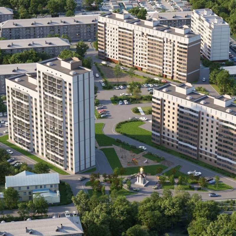 Проект и план застройки ЖК Знаменский квартал в Новосибирске